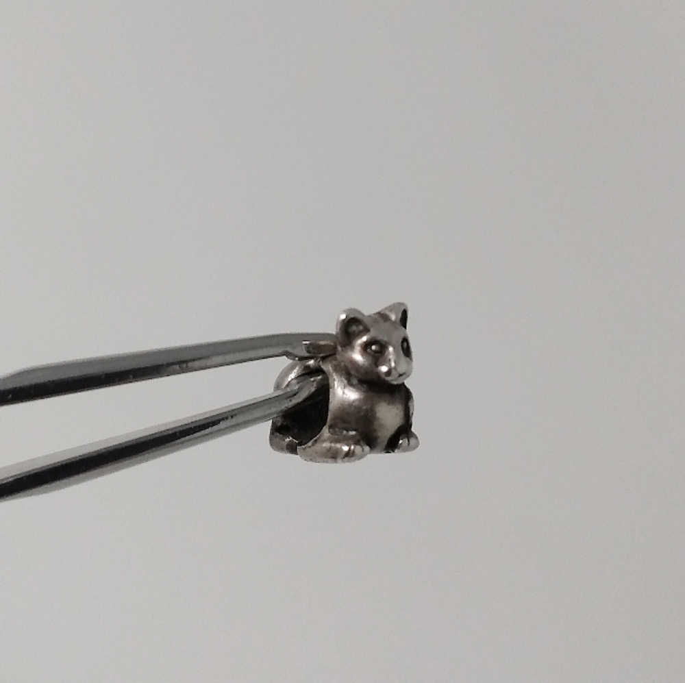17.7g of 8 vintage sterling silver cat charms - Picture 5 of 8